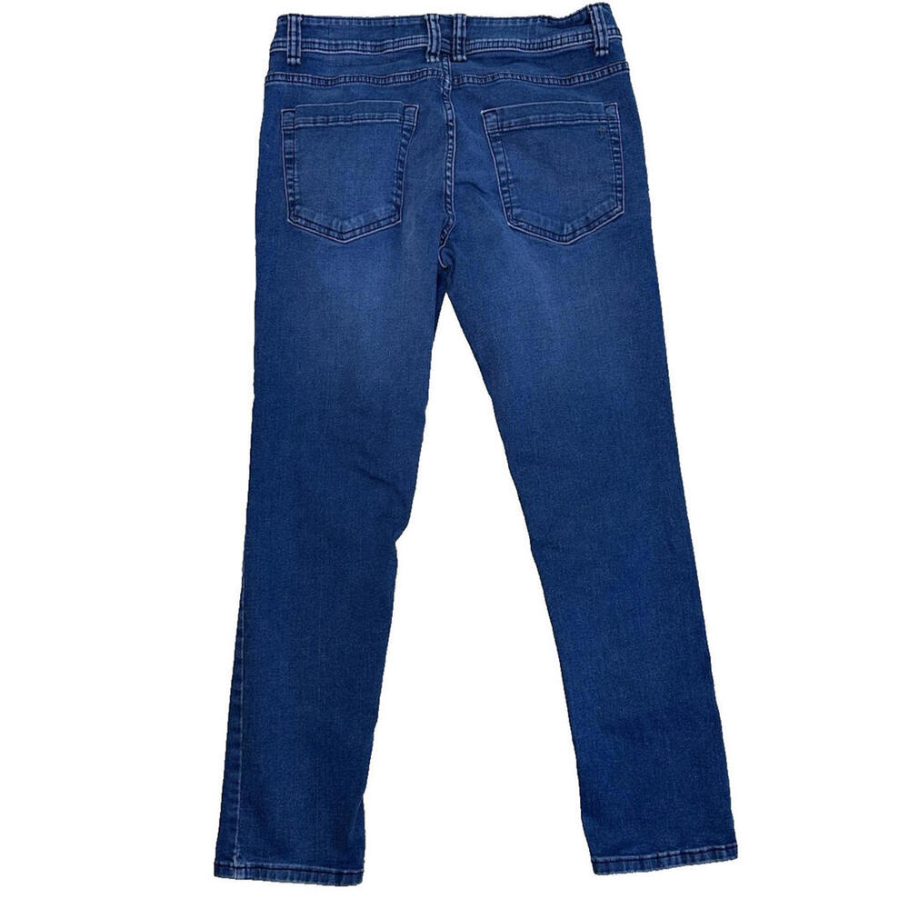 The Perfect Jean NYC Mens 31x30 Slim Fit Stretch Dark Wash Straight Leg Blue - Picture 4 of 6